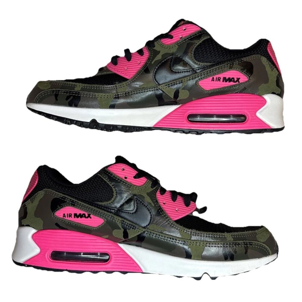 Nike Air Max 90 Premium Green Camo Pack - Sequoia Hyper Pink Size 14 IF1721-300